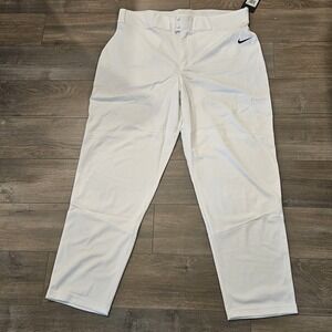 Nike Vapor Baseball Pants Mens 3XL White‎ BQ5488-100 40x32